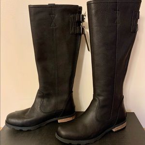 Sorel Emilie Tall Boots- size 8 Black
